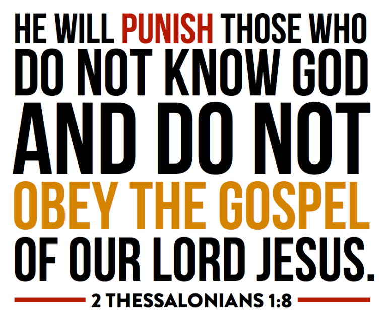 2 Thessalonians 1:8